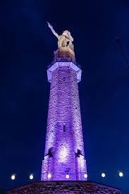 Vulcan Statue at night